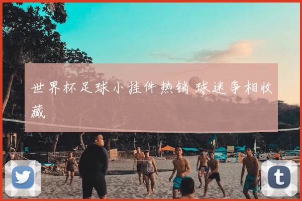 世界杯足球小挂件热销 球迷争相收藏