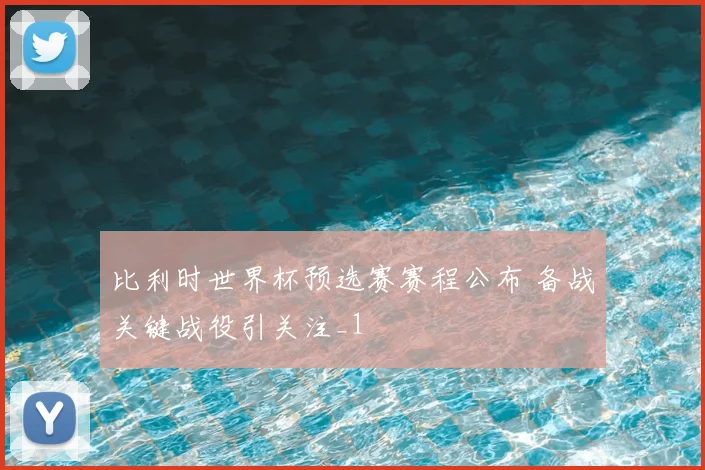 比利时世界杯预选赛赛程公布 备战关键战役引关注_1