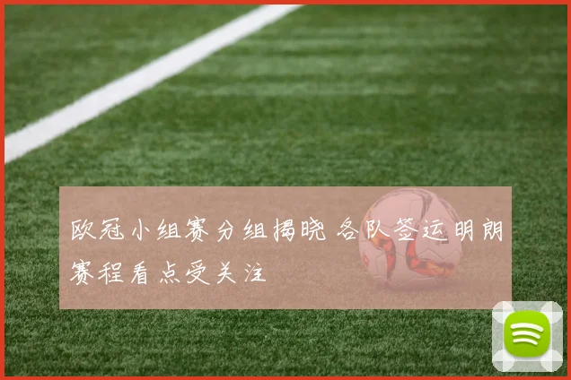 欧冠小组赛分组揭晓 各队签运明朗赛程看点受关注
