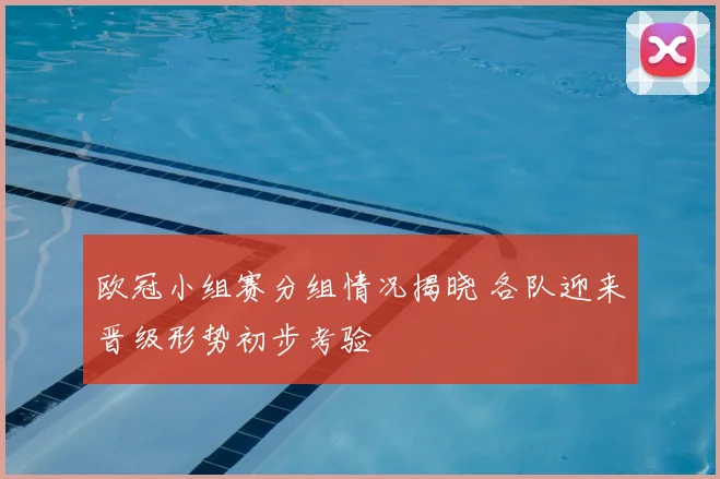 欧冠小组赛分组情况揭晓 各队迎来晋级形势初步考验